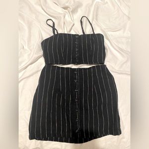 Forever 21 Two Piece Striped Skirt Set